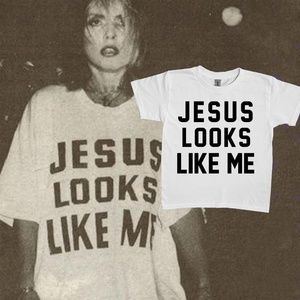Debbie Harry JESUS LOOKS LIKE ME T Shirt - Custom and Handmade